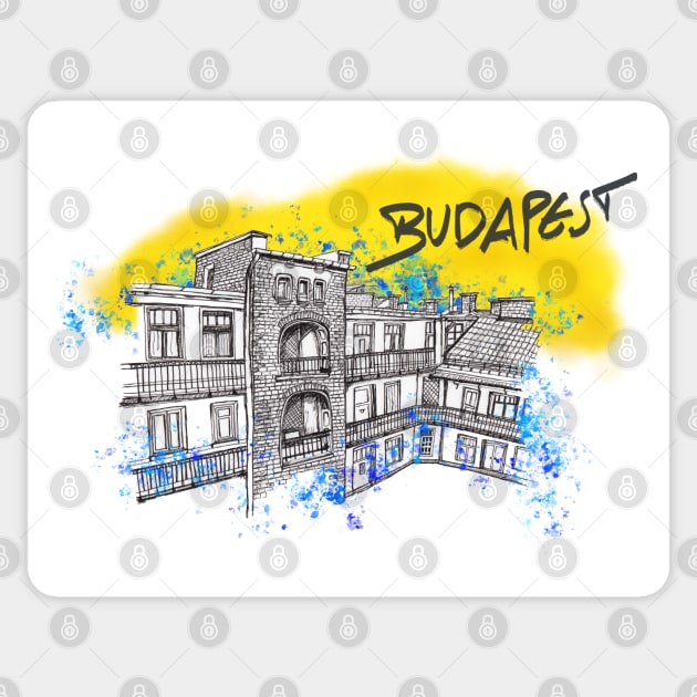 Budapest Sticker by Claudia-Brueggen